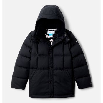 Columbia Forest Park Down Hooded Puffy, Chamarras Negros Para Niño | 732146-FGP